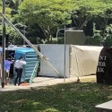 Two taken to hospital after trailer topples over near Mount Faber