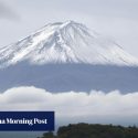 First snowfall on Japan’s Mount Fuji this winter, 21 days later than usual