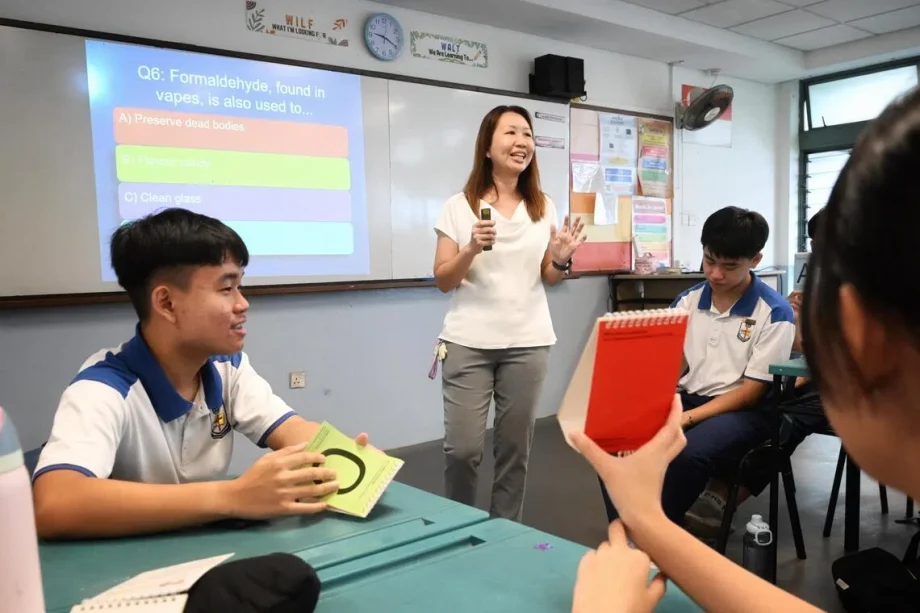 Schools in Singapore ramp up anti-vaping efforts through lessons, student ambassadors