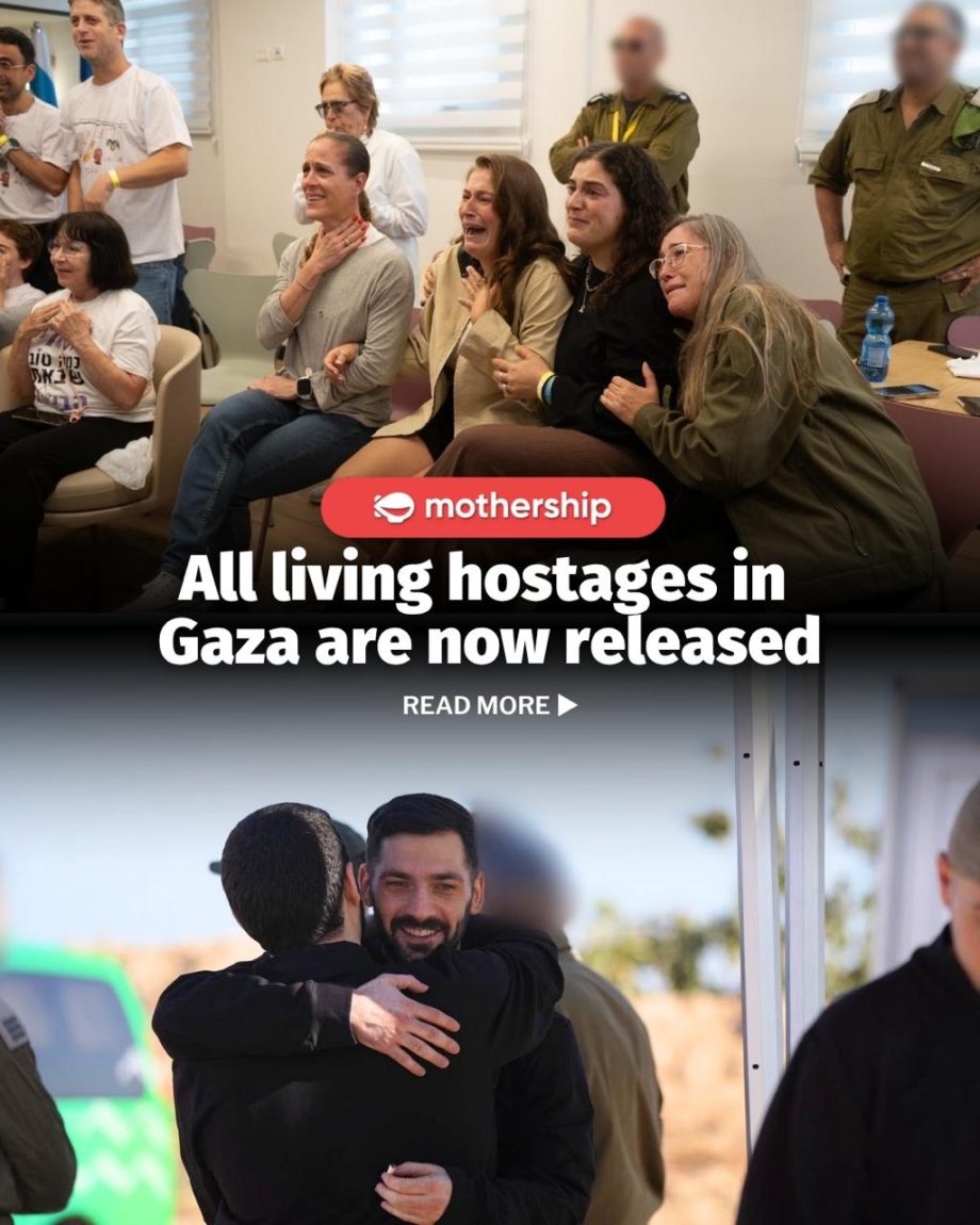 @mothershipsg All 20 living hostages have now crossed back into Israel from Gaza…