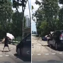 ‘Who’s at fault?’: Woman crossing on red light hit by car that sped up on green