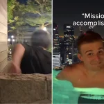 Influencer Kaz Sawyer posts clip of himself ‘sneaking’ into Marina Bay Sands infinity pool
