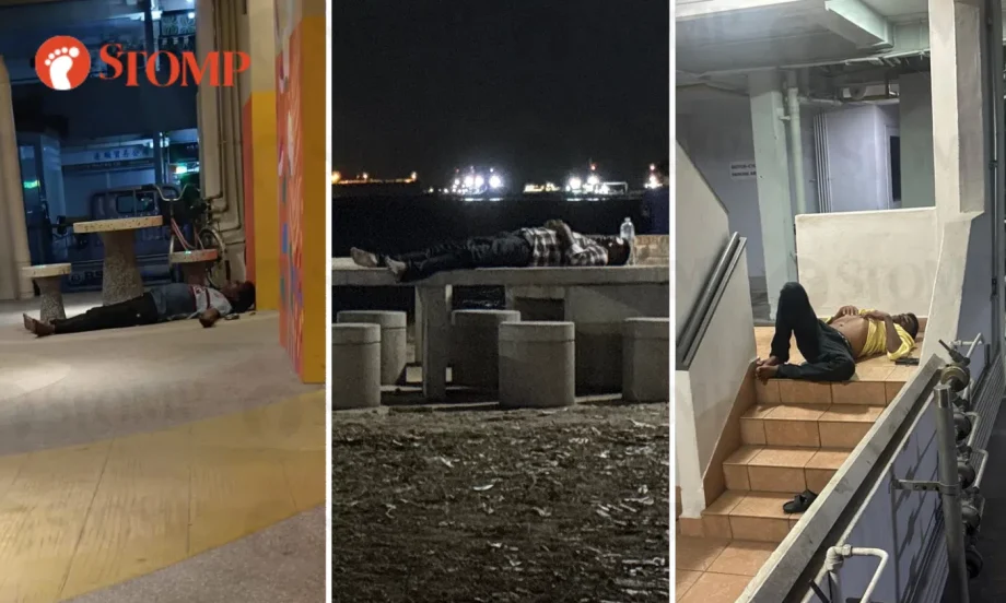 From BBQ pit at East Coast Park to Novena staircase: Why so many men sleeping in public? From BBQ pit at East Coast Park to Novena staircase: Why so many men sleeping in public?
