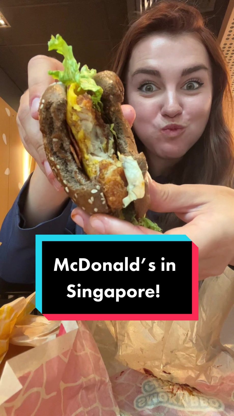 @karissaeats Pineapple & ham chicken sandwitch?? #fyp#foodie#mcdonalds …