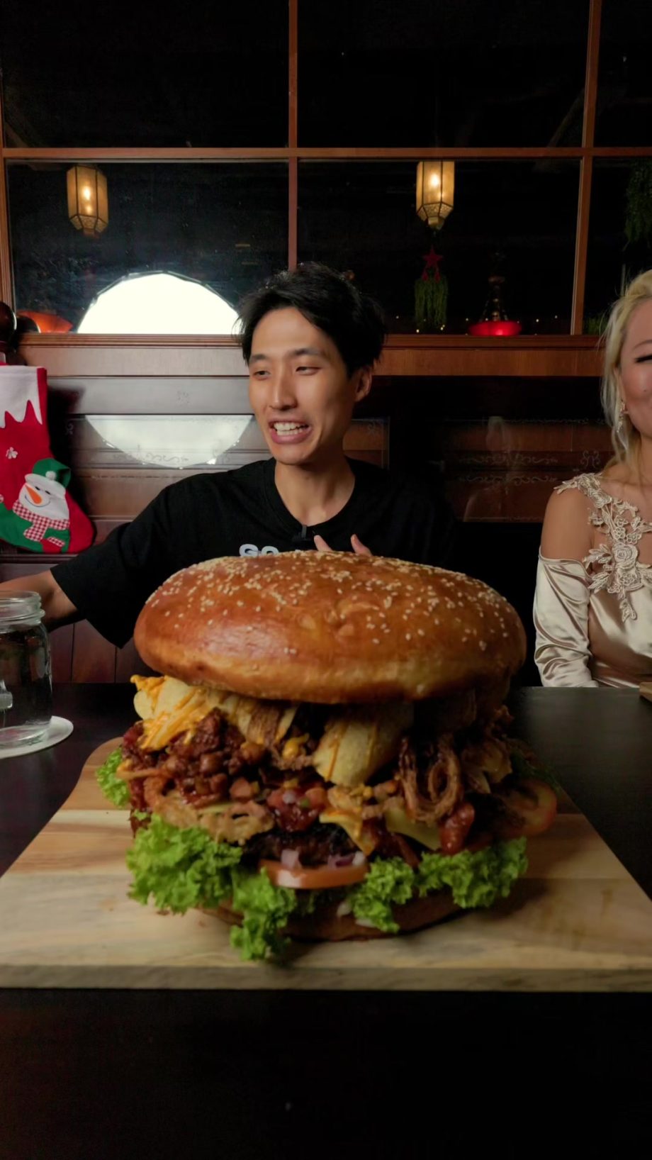 @zermattneo Took on the biggest burger in Singapore (around 5kg) solo! The chall…