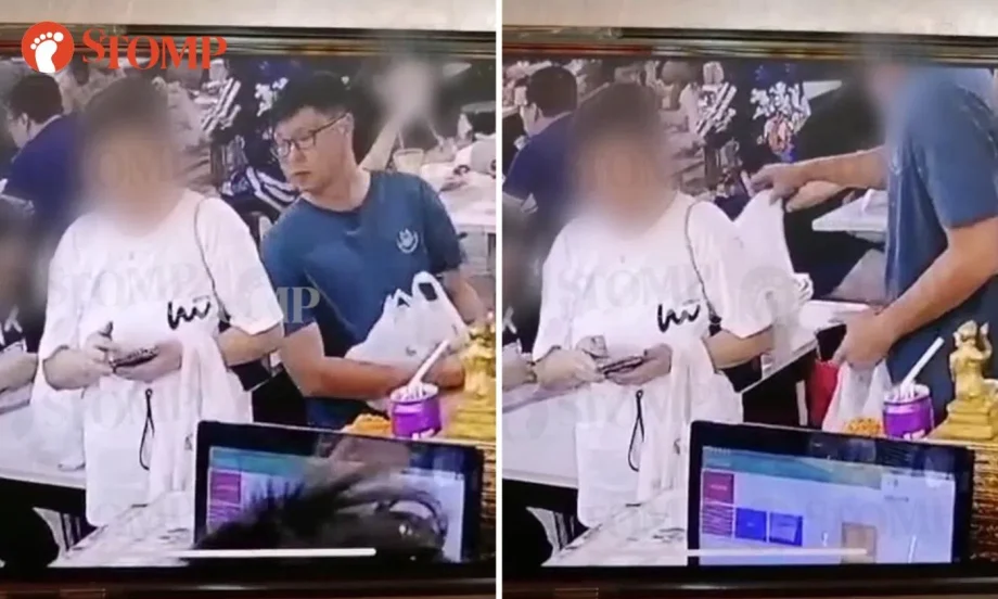 Man takes woman’s  spring chicken from behind her back at Yishun coffee shop, police investigating Man takes woman’s  spring chicken from behind her back at Yishun coffee shop, police investigating