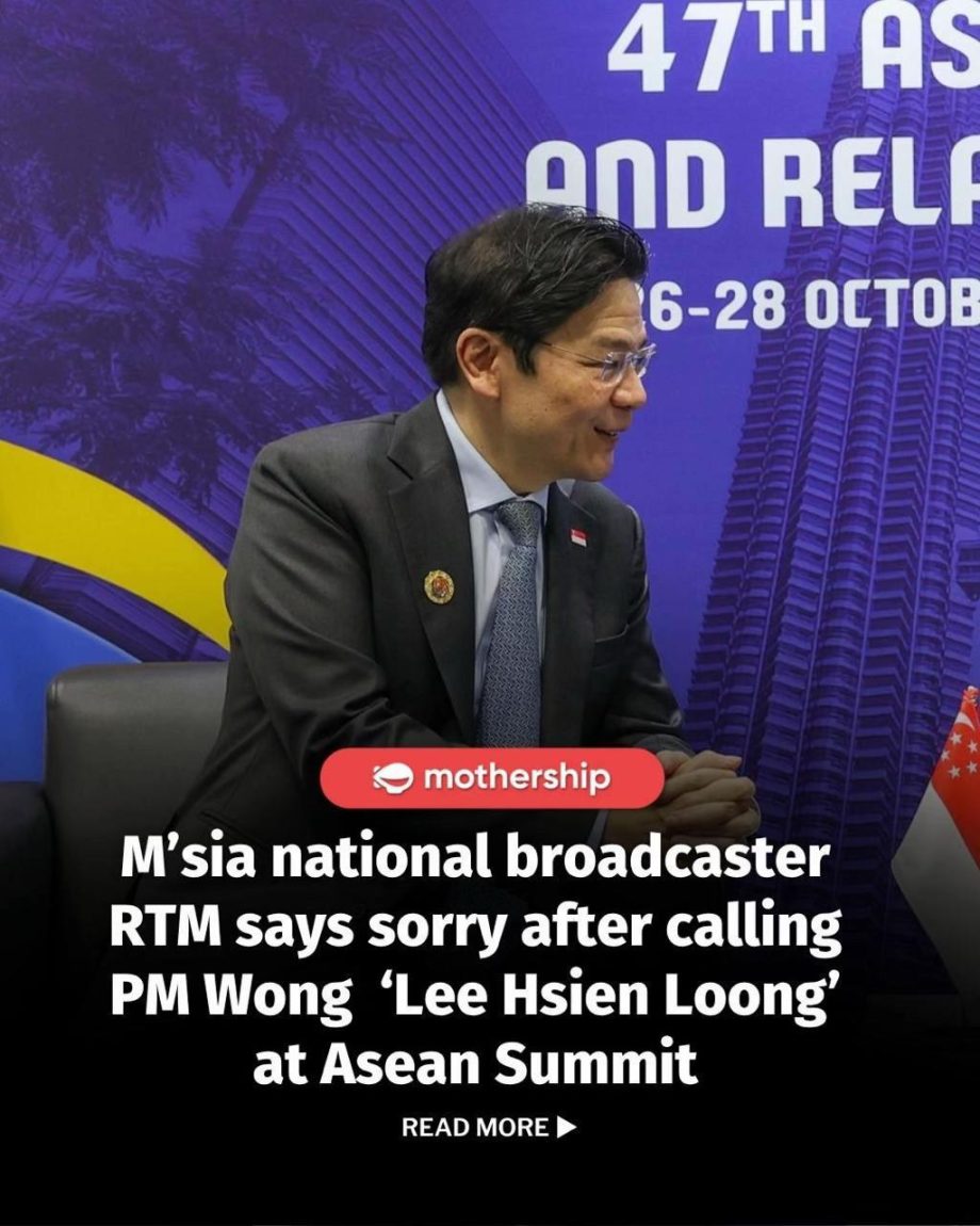 @mothershipsg In a statement, RTM said the incident is being taken “seriously” a…