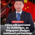 @mothershipsg Chee Hong Tat said that Singapore will continue working closely wi…