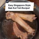 @teshya Bak Kut Teh is a pork rib dish cooked in broth and is a classic Singapor…