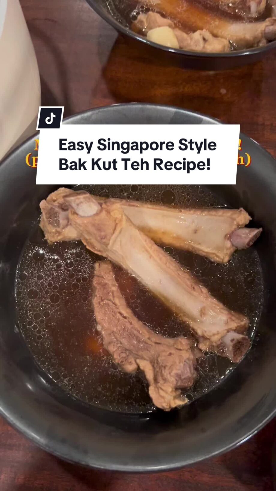 @teshya Bak Kut Teh is a pork rib dish cooked in broth and is a classic Singapor…