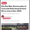@lena_liyun Authentic Korea restaurant closing down! @mothershipsg  …