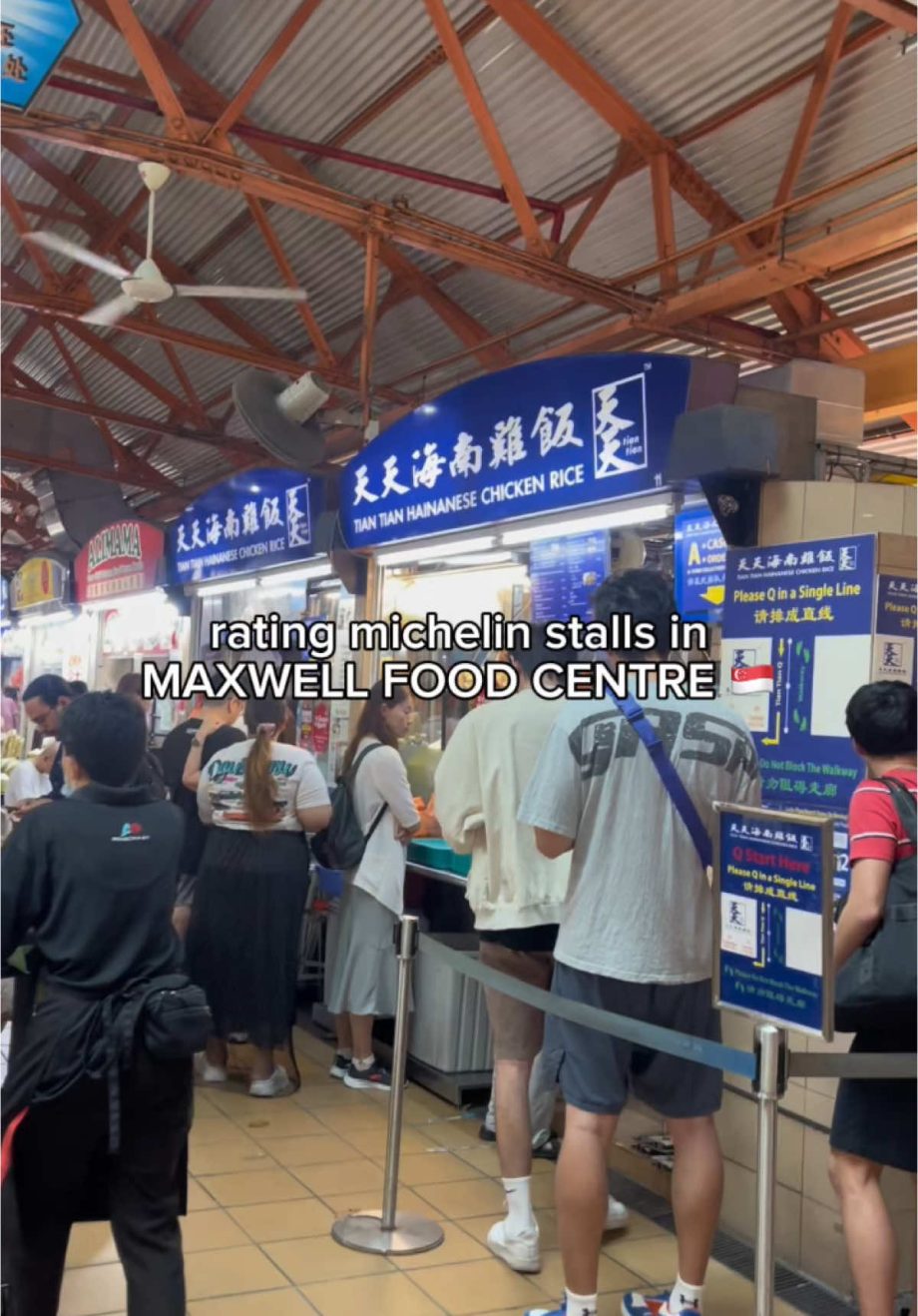 @c1ndyxie Trying viral and michelin rated hawker food in Maxwell Food Centre  #h…