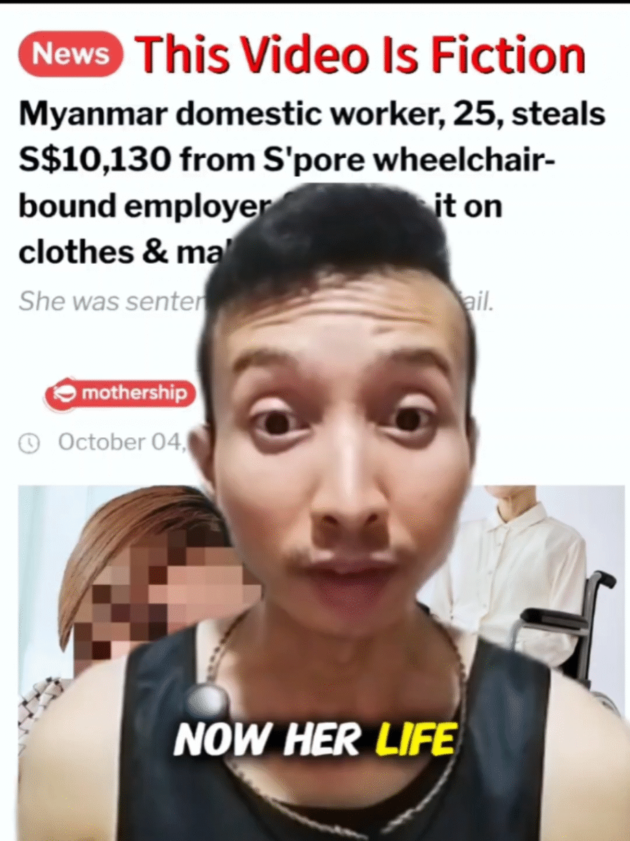 @mizter_ree Myanmar Domestic Worker Steals From Singapore Wheelchair Bound Emplo…