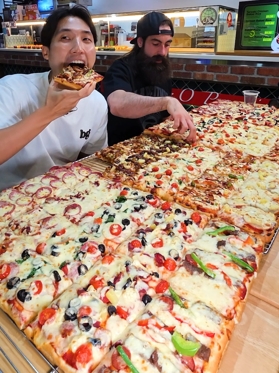 @zermattneo Casual 10kg pizza challenge with @beardmeatsfood   Full video is up …