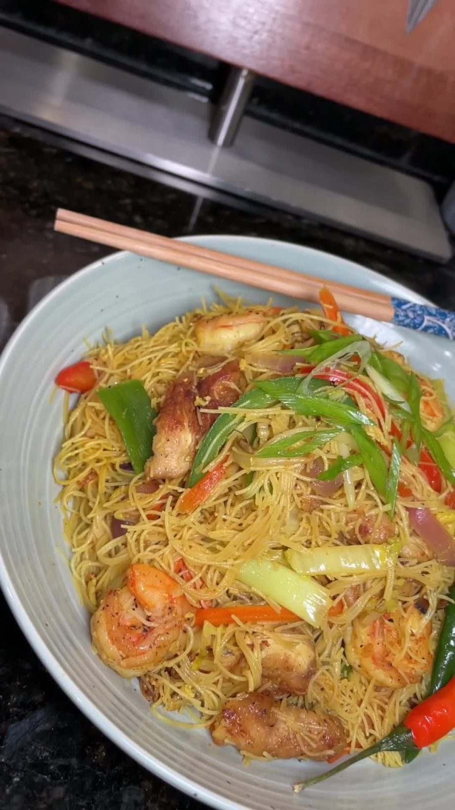 @maxwells_meals Singapore Mei Fun     8 oz rice vermicelli noodles – 2 tablespoo…