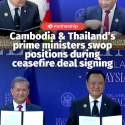 @mothershipsg Cambodia and Thailand’s prime ministers Hun Manet and Anutin Charn…