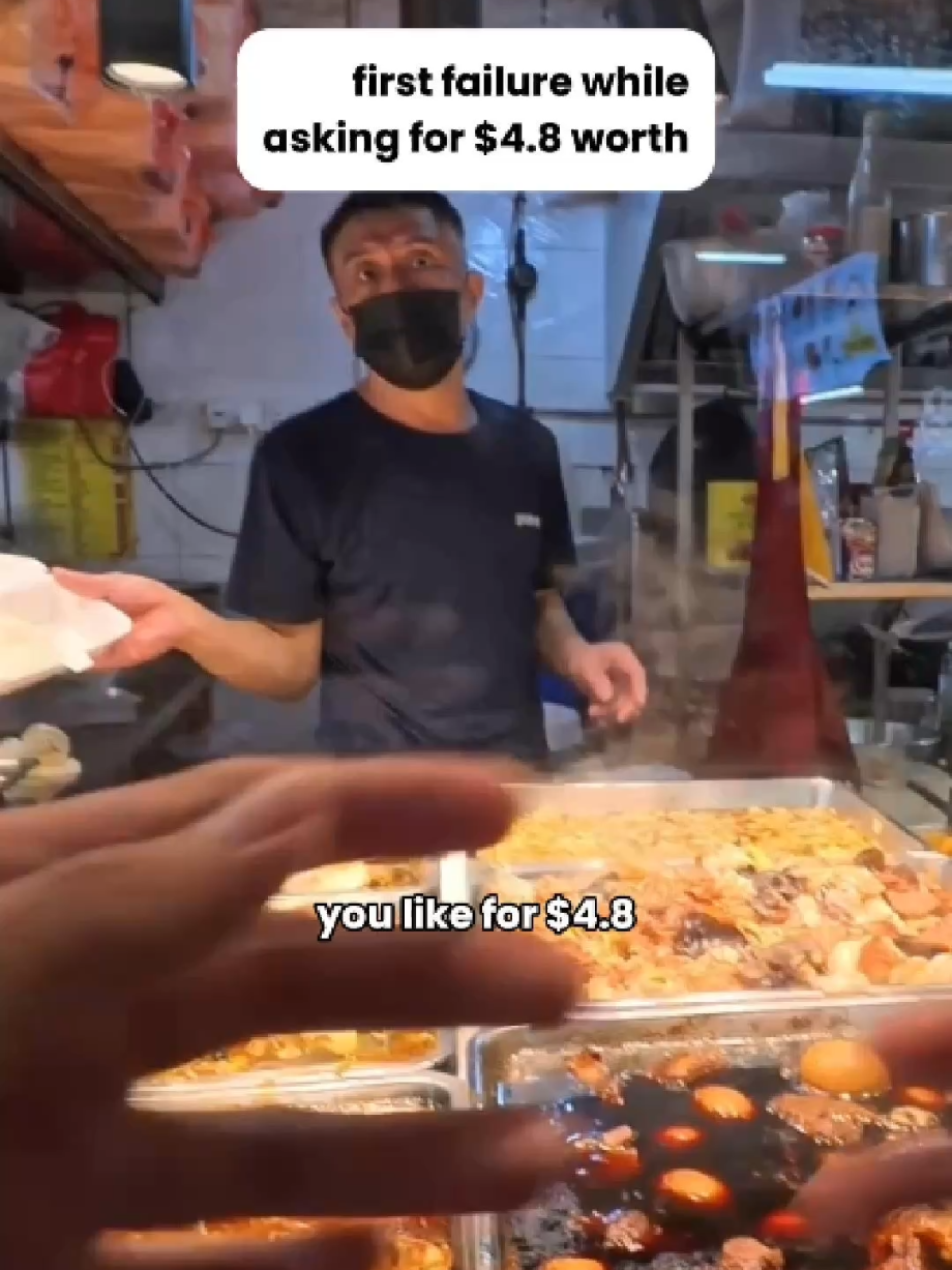 @okkar.tries I tried to challenge the cai fan uncle with a .80 budget, and his…