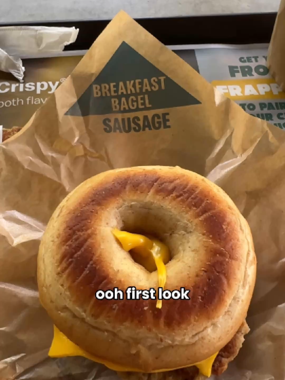 @okkar.tries Wait, McDonald’s has BAGELS now?!  I literally stopped my morning r… @okkar.tries Wait, McDonald’s has BAGELS now?!  I literally stopped my morning r…