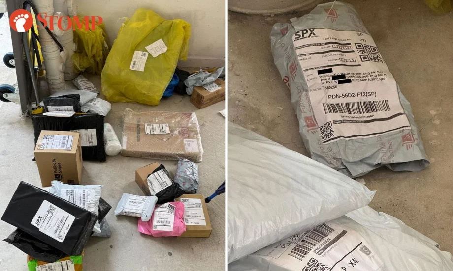 SPX parcels ‘dumped’ at Ang Mo Kio void deck, Shopee reviewing incident with courier SPX parcels ‘dumped’ at Ang Mo Kio void deck, Shopee reviewing incident with courier
