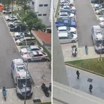 Police searching for motorcyclist who fled after crashing into pedestrian during chase in Hougang