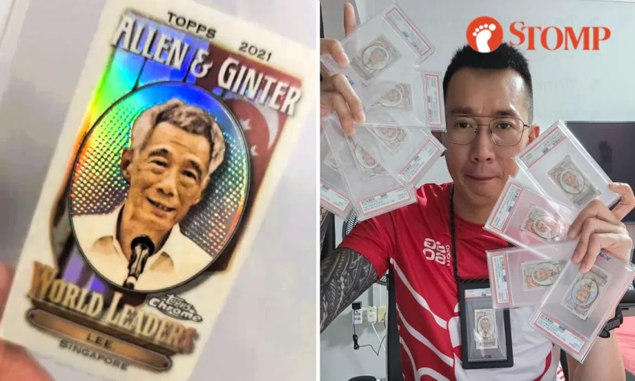 Lee Hsien Loong Topps card sold for ,500 online, collector has 15 of them