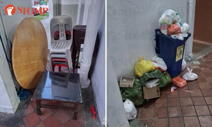 Yishun void deck turns into storage area and dumping ground despite daily cleaning