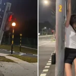 Damaged traffic lights spotted after LTA warning against TikTok trend of hanging on them