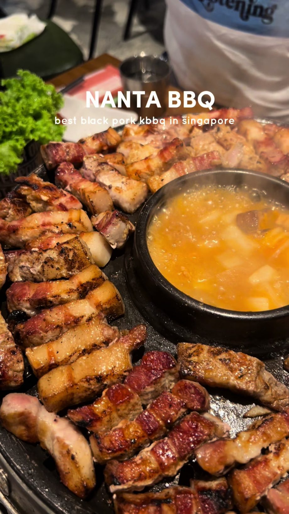 @dweeeats one of the BEST BLACK PORK KBBQ i’ve had in sg!! Nanta BBQ |  Goldhill…