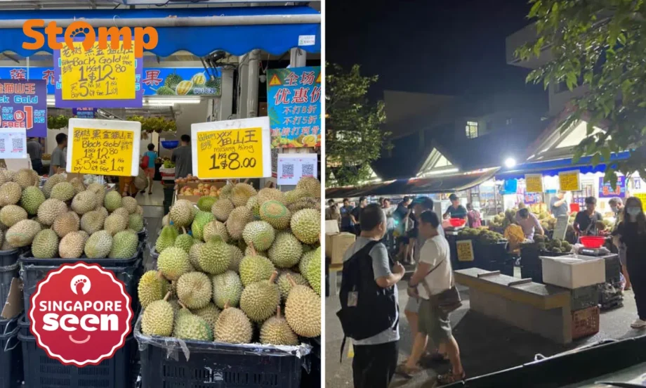 Long queue for late-night durian promo at Ang Mo Kio stall — but not everyone is buying it