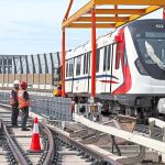 First RTS train arrives for testing