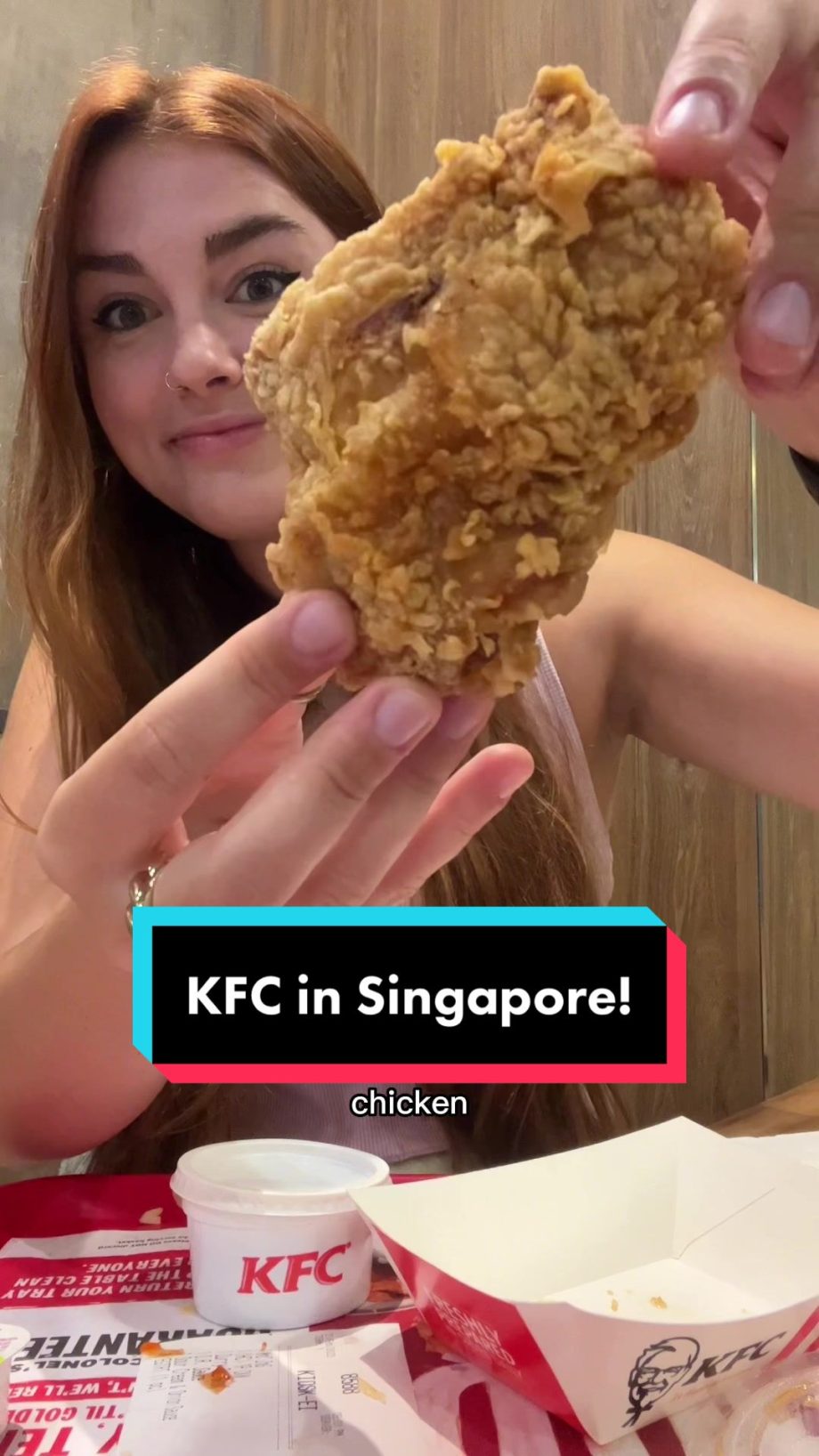 @karissaeats Sour cream & onion sauce? #fyp#kfc#singapore …