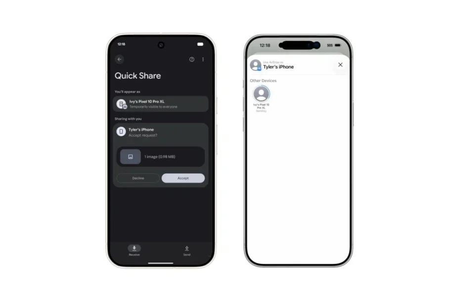 Android Quick Share now works with AirDrop