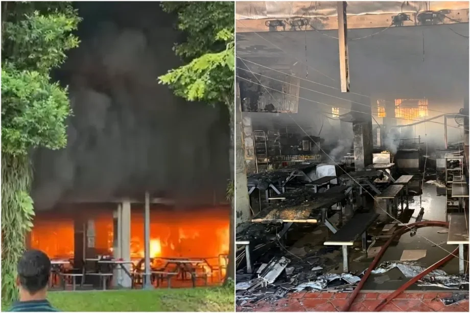 Fire breaks out at Telok Blangah coffee shop, one taken to hospital