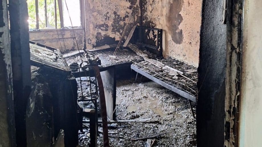 Two children taken to hospital after fire at Yishun flat, 50 residents evacuated