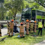 Cyclist dies after accident with bus in Admiralty Drive