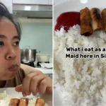 ‘Be grateful you get to eat rice’: Maid’s food vlogs leave netizens wondering if she has enough to eat