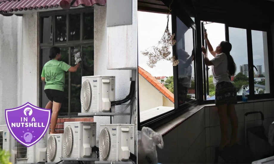 ‘I’m scared I might fall over’: Why some helpers in S’pore still face risky chores ‘I’m scared I might fall over’: Why some helpers in S’pore still face risky chores