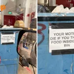 ‘Your mother die’: Offensive sign spotted on rubbish bin at Sembawang building