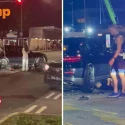 Motorcyclist lies under car after Alexandra Road accident, woman assisting with investigations
