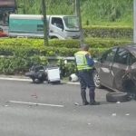 Cabby, 70, among 4 taken to hospital after multi-vehicle crash on SLE, Singapore News