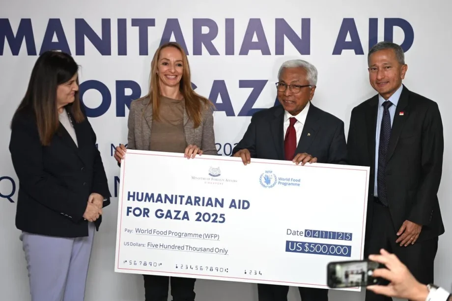 Singapore donates 2,000 to World Food Programme for humanitarian aid in Gaza Singapore donates 2,000 to World Food Programme for humanitarian aid in Gaza