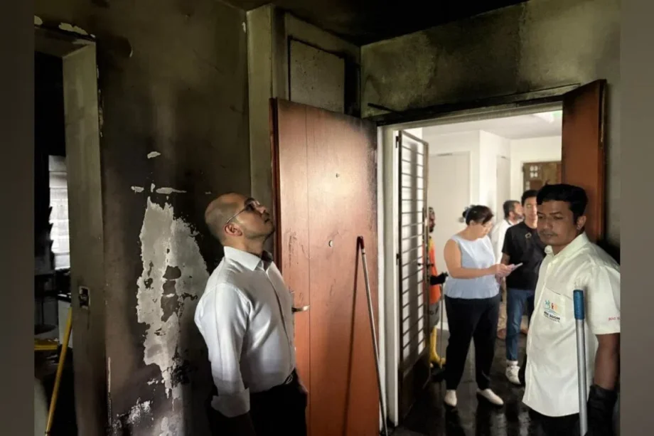40 evacuated, 4 taken to hospital after PMD-linked fire in Yishun