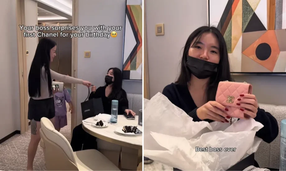 Employee surprised by Chanel bag from manager for birthday, says: ‘Boss, I love you’