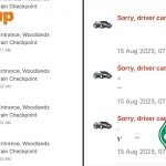 Grab user frustrated after multiple drivers cancel on  to  ‘premium’ rides