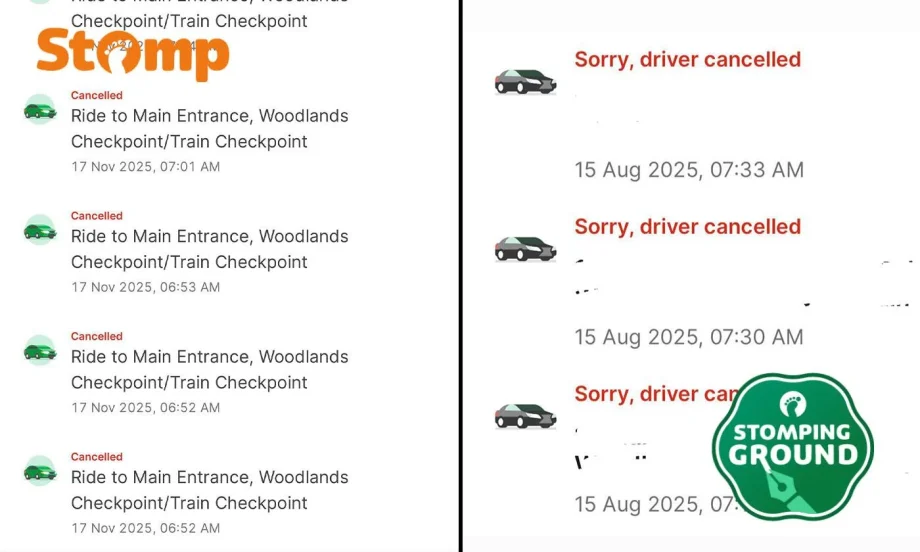 Grab user frustrated after multiple drivers cancel on  to  ‘premium’ rides