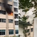 Fire breaks out in Sembawang HDB flat, two taken to hospital