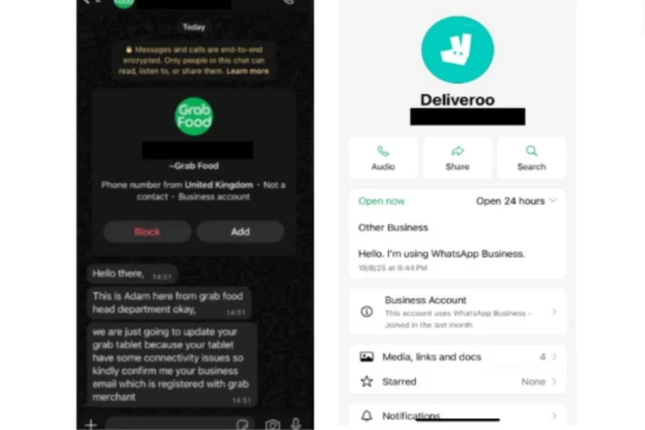 Beware of fraudsters impersonating food delivery platforms