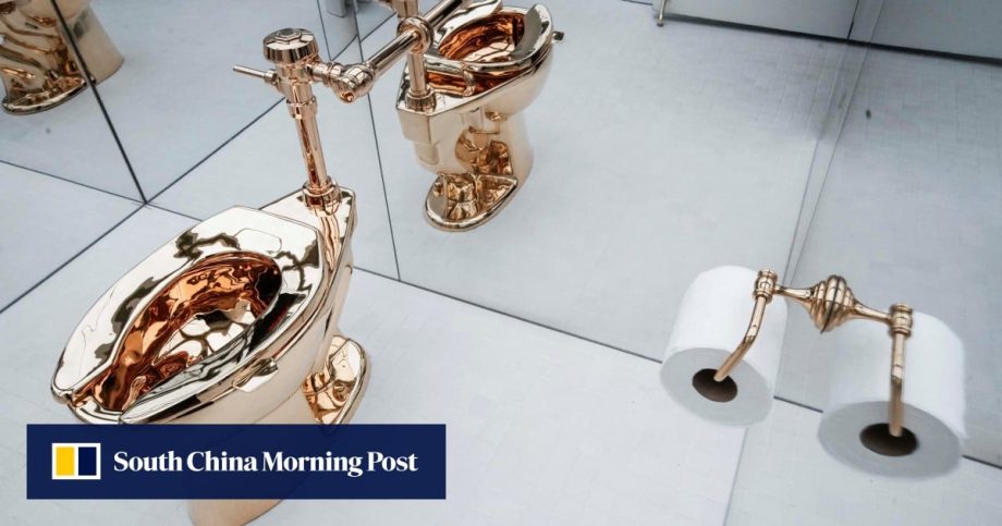 Solid gold toilet snapped up for US.1 million at New York auction