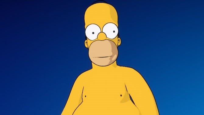 Fans Believe Homer Simpsons’ Nipples Point to Fortnite Policy Change Fans Believe Homer Simpsons’ Nipples Point to Fortnite Policy Change