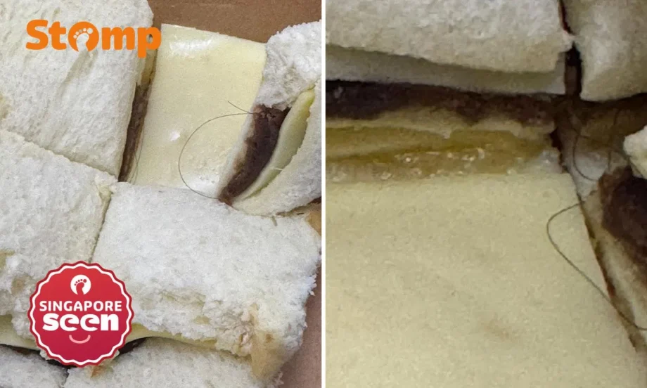 Woman finds ‘7-8 hairs’ in toast from Taman Jurong hawker stall, owner says ‘cannot be’ Woman finds ‘7-8 hairs’ in toast from Taman Jurong hawker stall, owner says ‘cannot be’